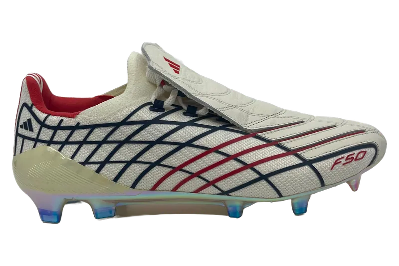 adidas F50 “1 OF 995” in Cream White / Navy / Red